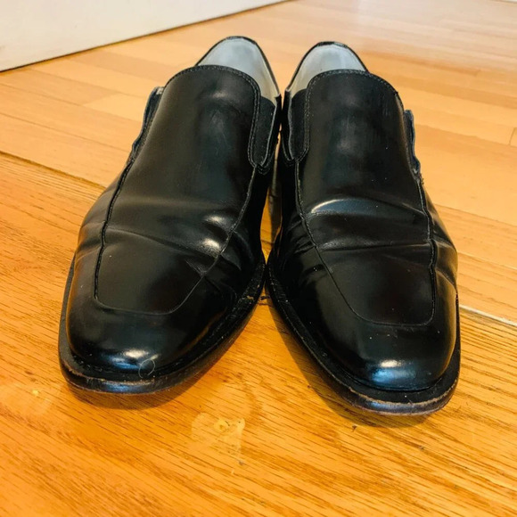 Kenneth Cole New York Mens 7.5 M Leath Slip-On Loafer Dress Shoes Black main image 14